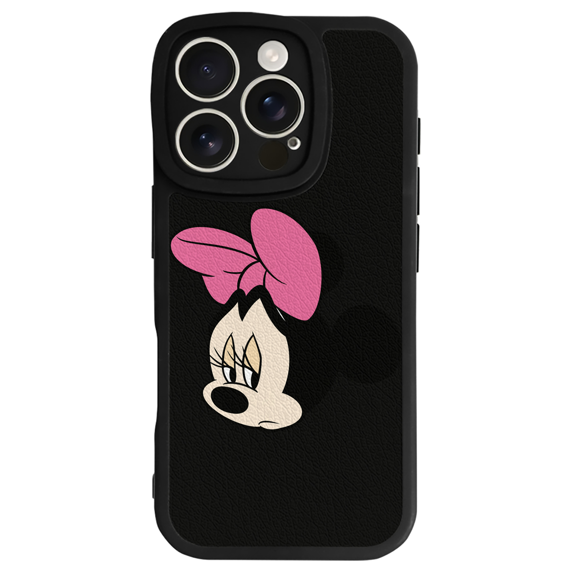 （画像用） ミッキーマウス Mickey Mouse 【iPhone 16シリーズ対応】シリコンスマホケース（レザー調） 材質：シリコン